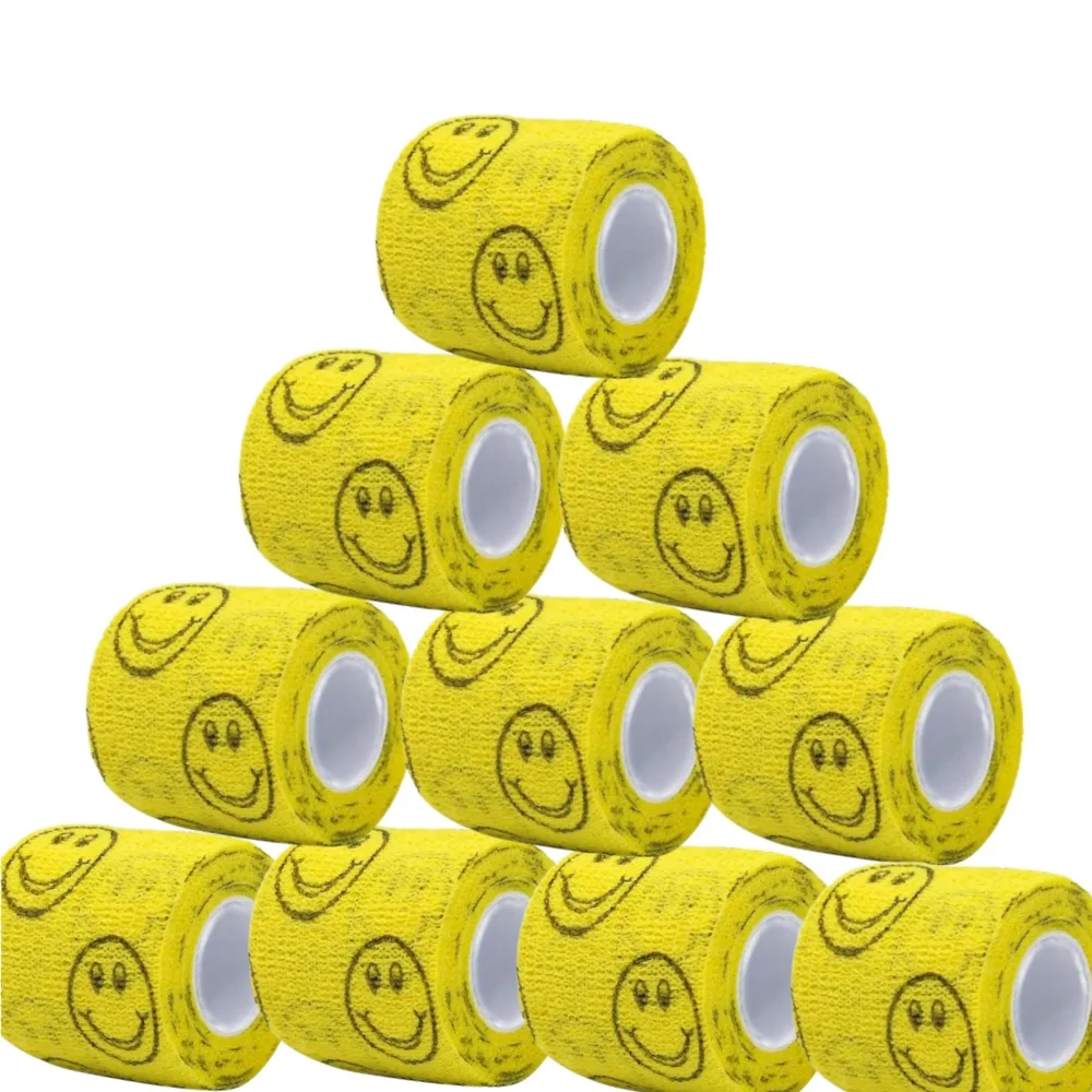 

Sports Self Adhesive Elastic Bandage Wrap Tape Elastoplast For Knee Pads Finger Ankle Palm Aid Kit Pet Tool Warm for tattoo Grip