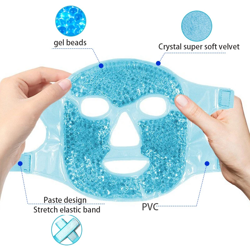 Ice Mask Face Eyes Cold Hot Compress Beauty Mask Reuse Facial Cooling Eliminate Edema Relieve Fatigue Face Massage Beauty Tools