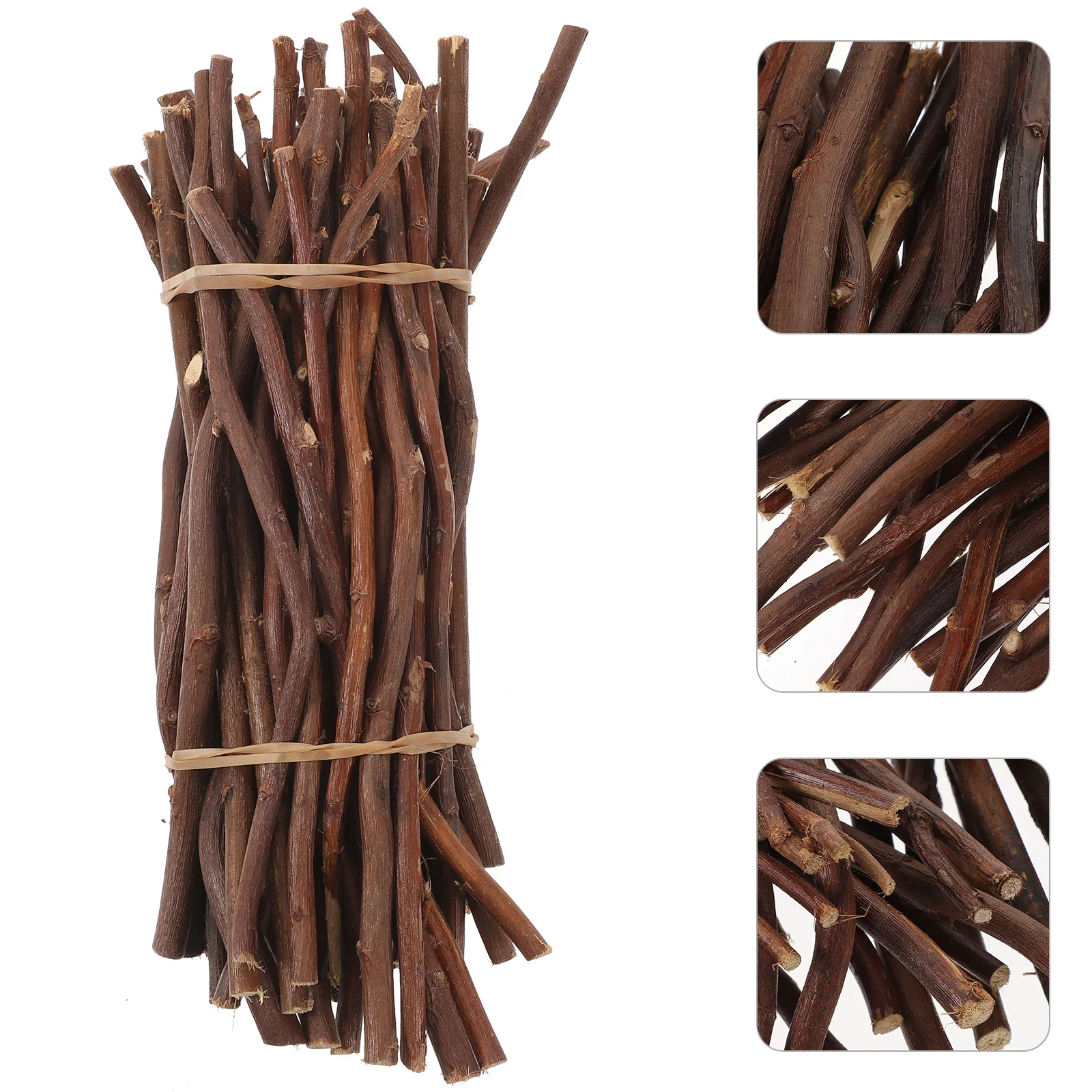 

50 Pcs Branch Material Natural Wood Craft Sticks Log Twigs for Crafts Garden Canes 4ft Child