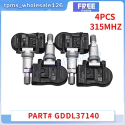 4PCS Car Tire Sensor GDDL37140 For 2019 MAZDA 6 CX-3 CX-5 TPMS 315MHZ Tyre Pressure Monitor System GDDL-37-140 BHA4-37-140A