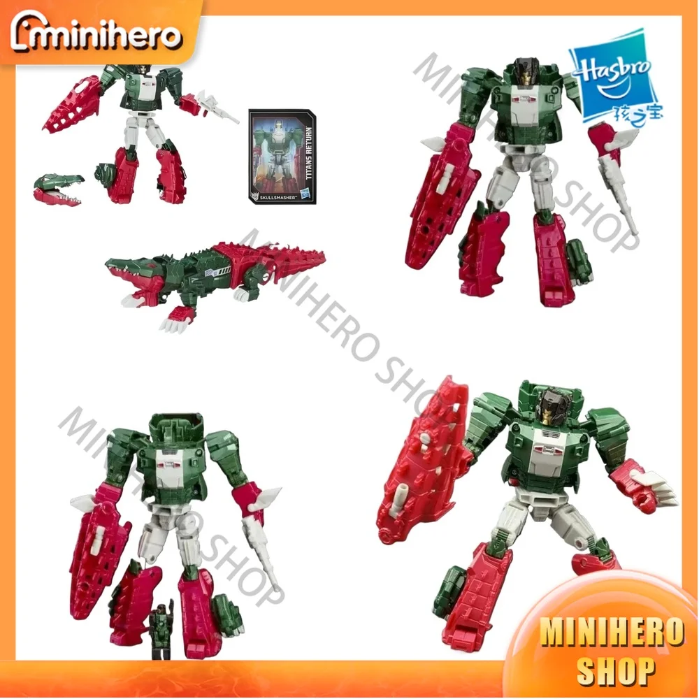 

In Stock Original Hasbro Transformers Generations Titans Return Grax Skullsmasher Super Action Figure Articulated Collectible
