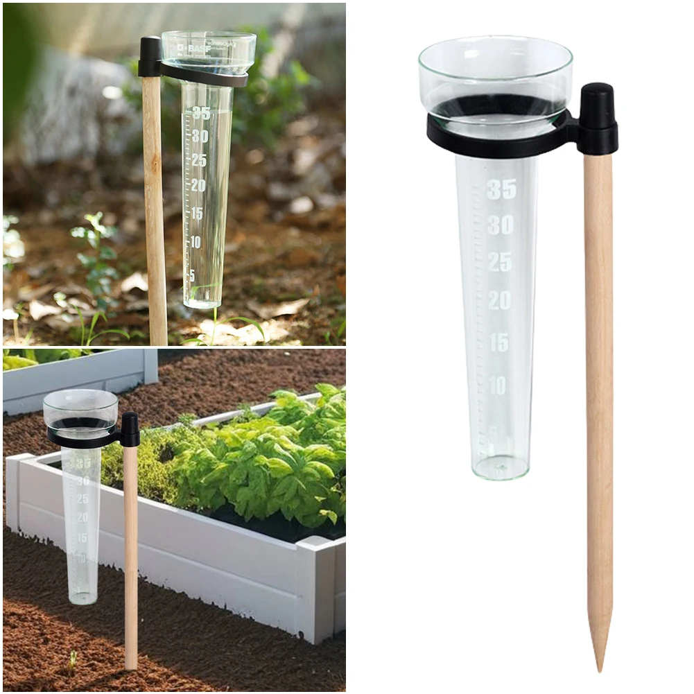 Outdoor Rain Gauge Measurement Cup Up To 35mm Rainfall Measuring Cup Rainwater Rainfall Gauge for Measure And Collect Rainwater