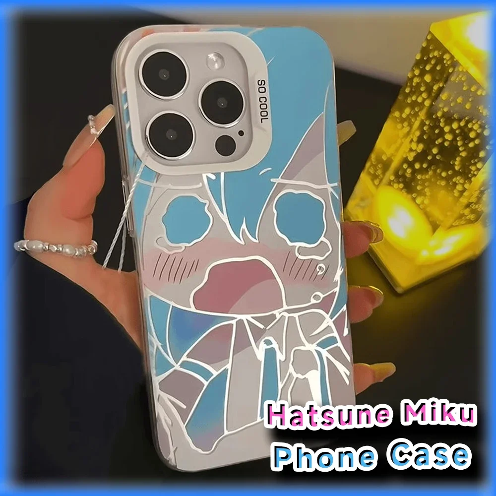 kawaii-chorar-hatsune-miku-prateado-caso-de-telefone-para-iphone-15-14-13-12-11-xs-xr-pro-max-vocaloid-anime-bonito-moda-capa-protetora