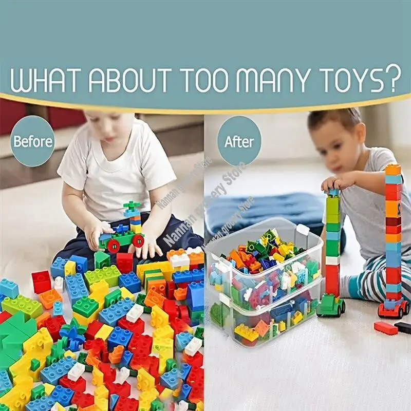 

Building Blocks Toys Storage Box Sundries Stackable Organizer Containers B 1 Piece-Hot