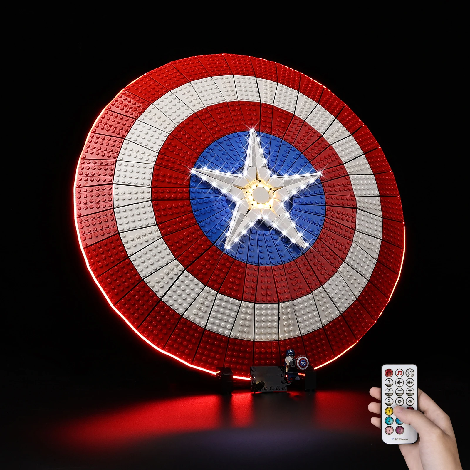 

No Model LED Lighting Set Suitable for LEGO Captain America's Shield 76262 (Not Include Building Blocks)
