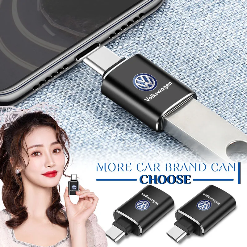

Car Type-C Turn USB3.0 Adapter Auto Converter Interior Parts Caps For VW Polo Golf-4 5 6 7 MK5 MK6 MK7 Tiguan Passat 3B7 601