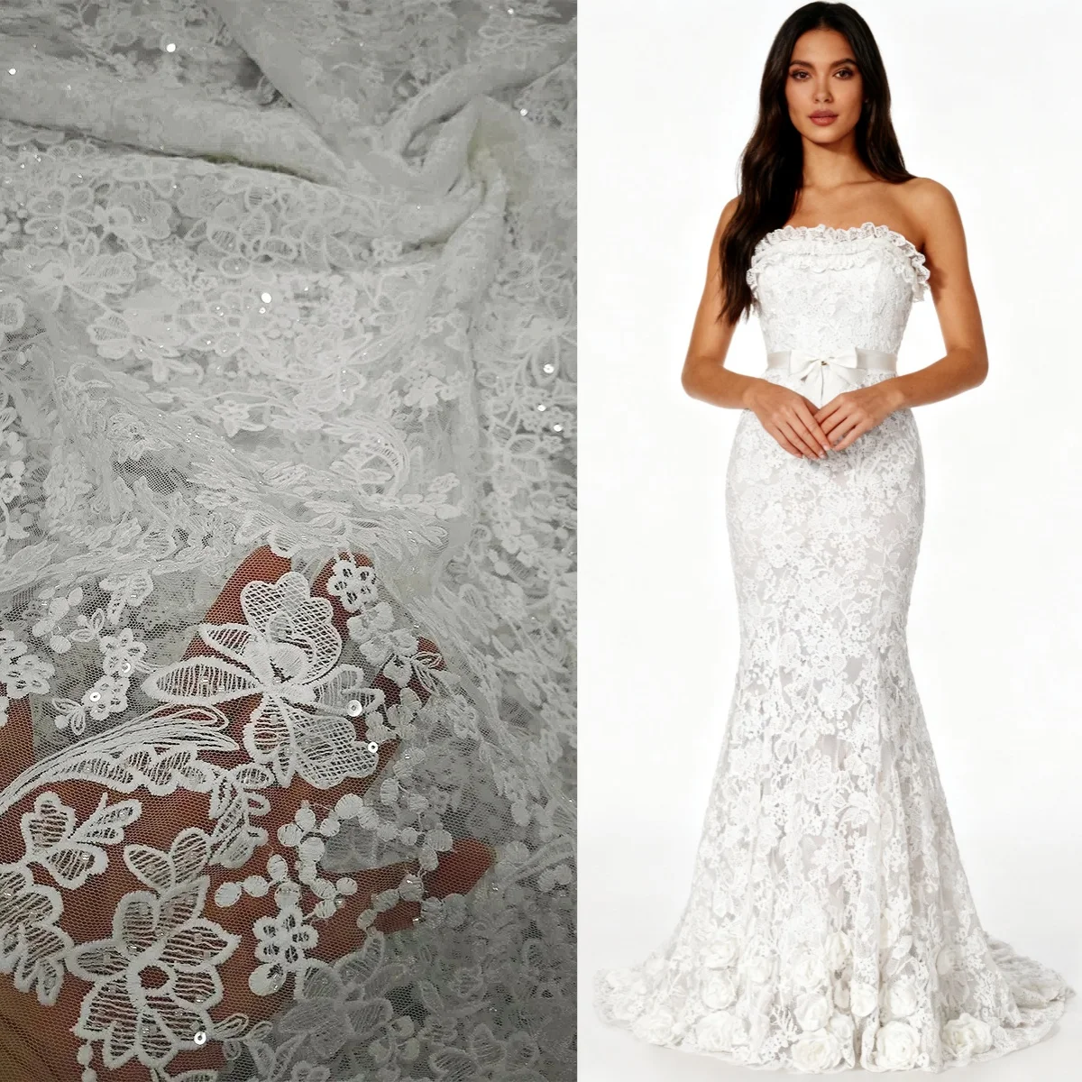 

Водорастворимая кружевная ткань с вышивкой и блестками, шитье, свадебное платье, вечернее платье, юбка, фон для съемки своими руками, скатерть