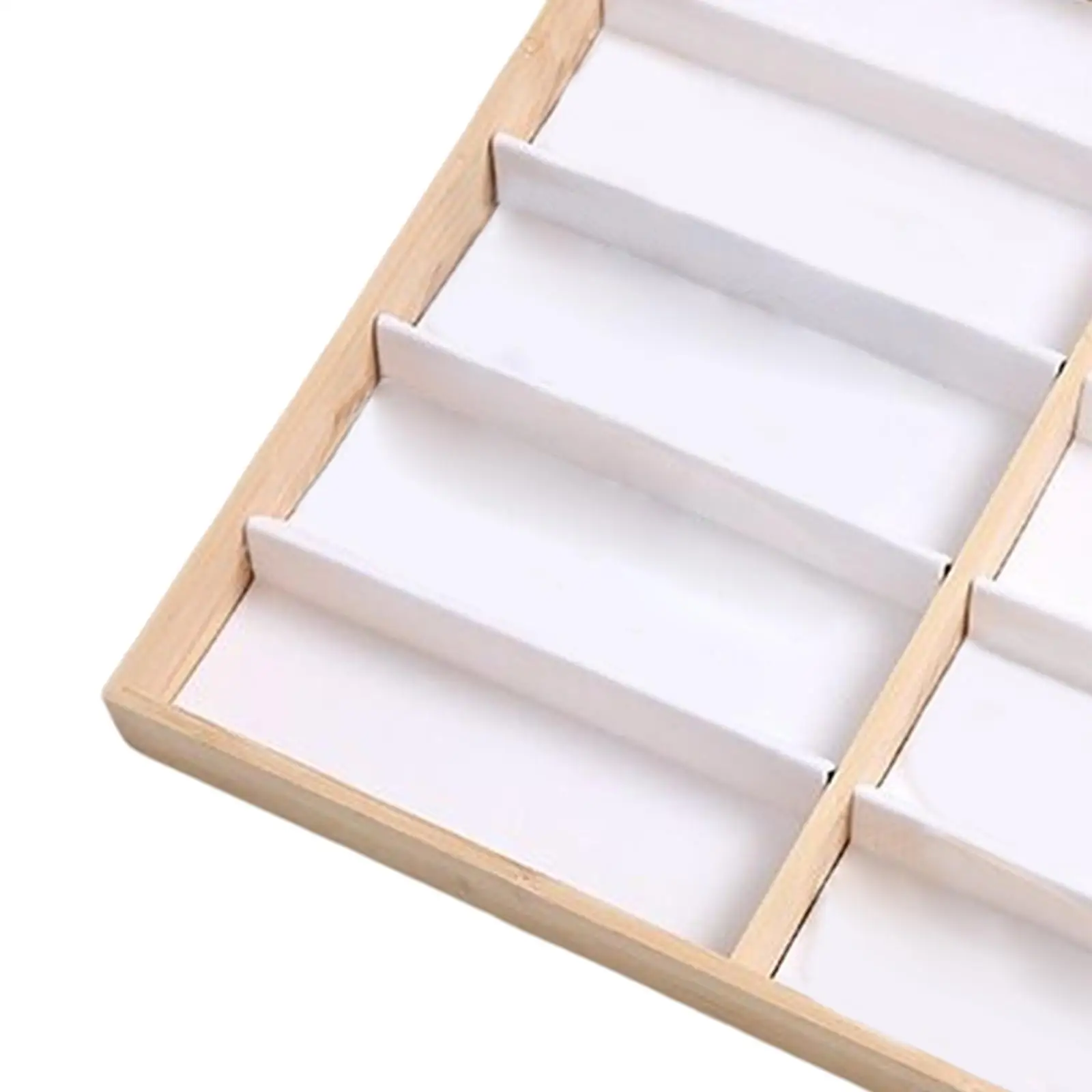 Glazen Display Lade, Brillen Show Tray Hout Fluwelen Stapelbare Collector Opslag