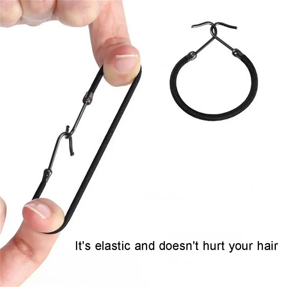 5 шт., эластичные ленты для волос с крючком