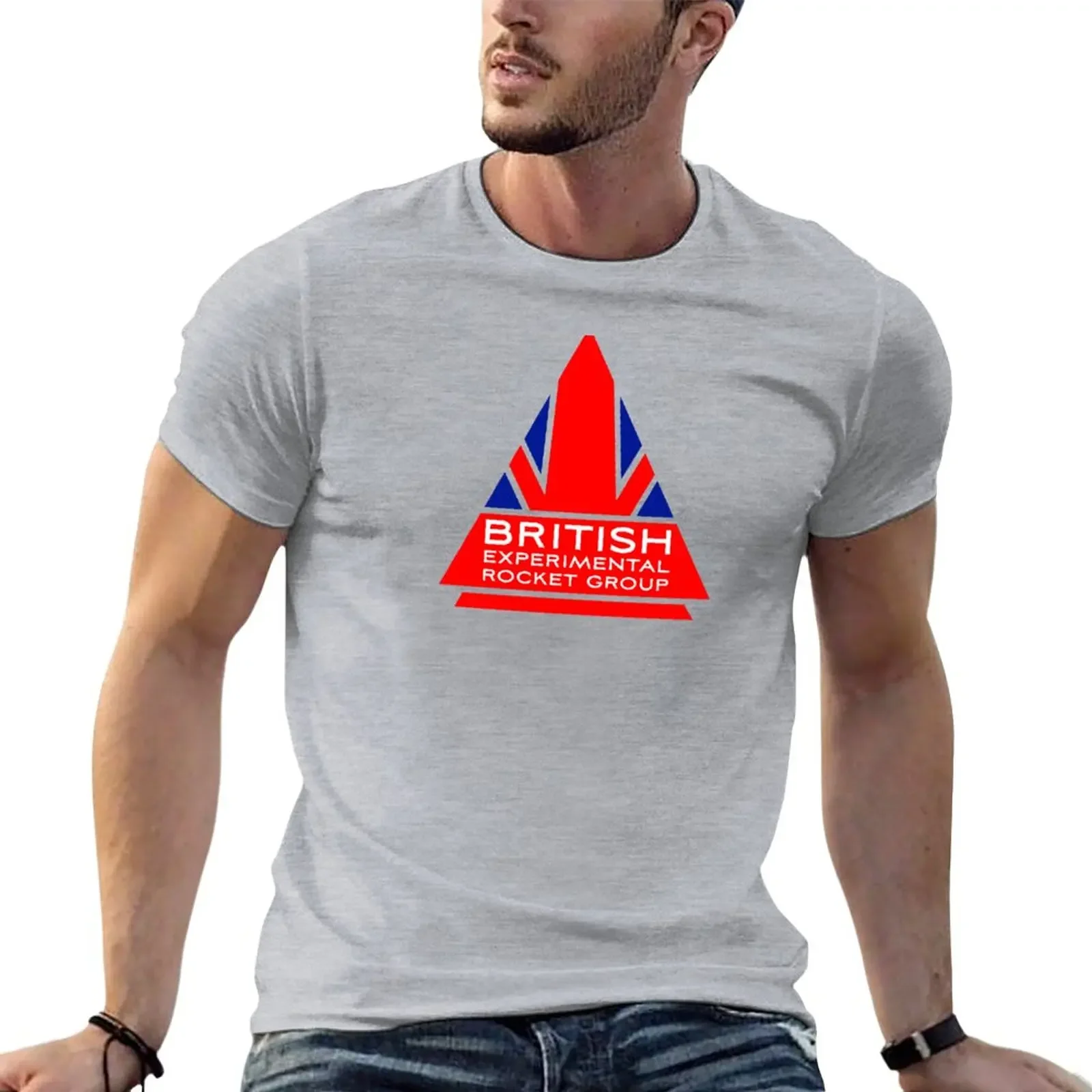 

British Experimental Rocket Group Logo T-Shirt vintage anime clothes quick drying mens t shirts pack