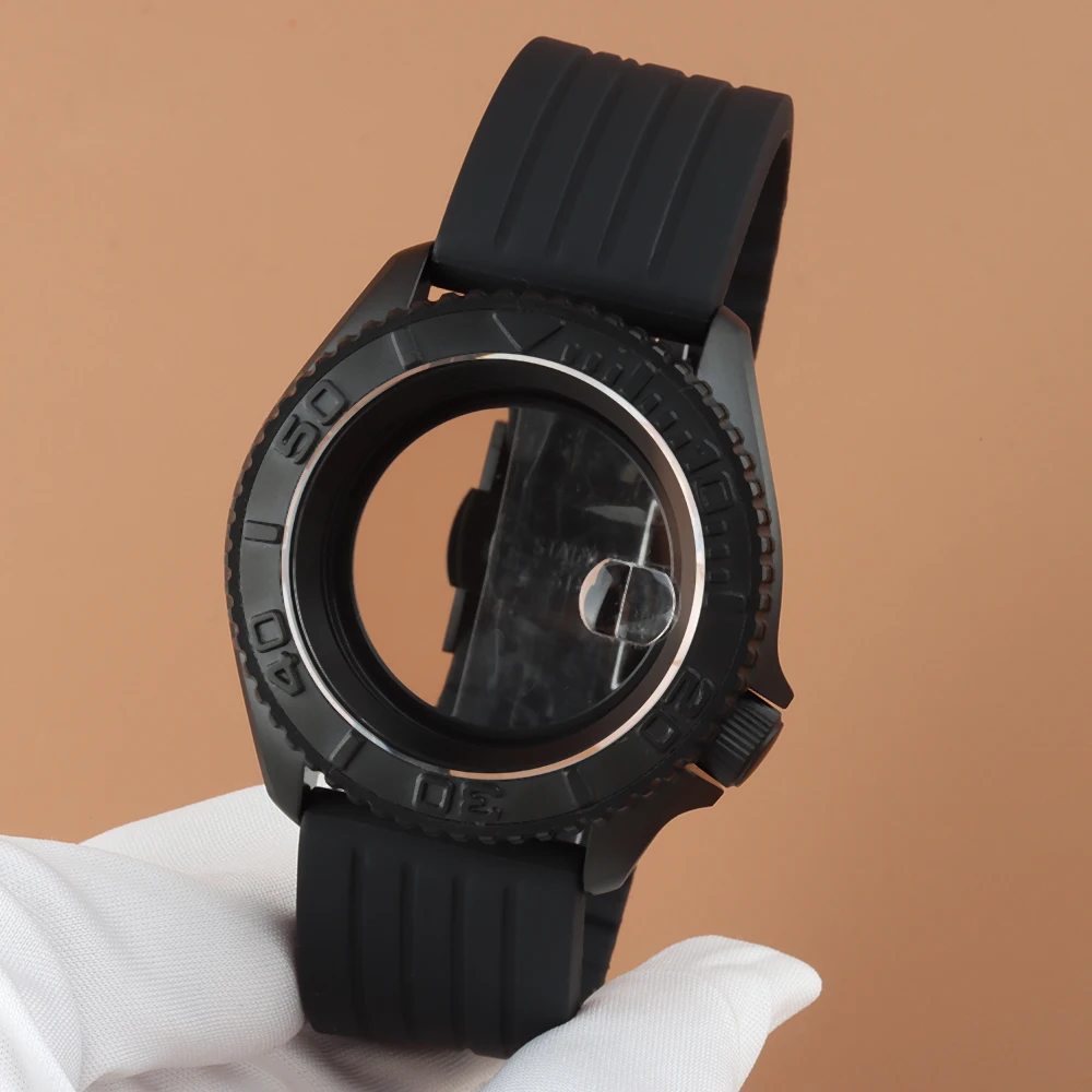 Черный корпус для часов с PVD- – обзор и цена Rubber Strap Diver