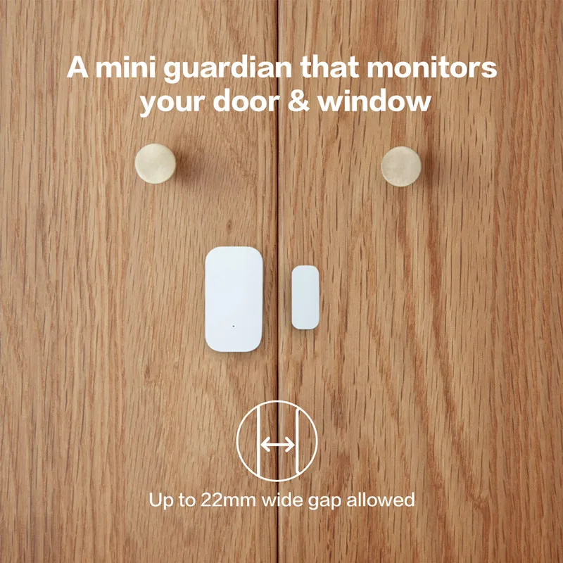 Aqara sensor de janela de porta zigbee conexão sem fio inteligente mini sensor de porta trabalho com app homekit para xiaomi mijia mi casa