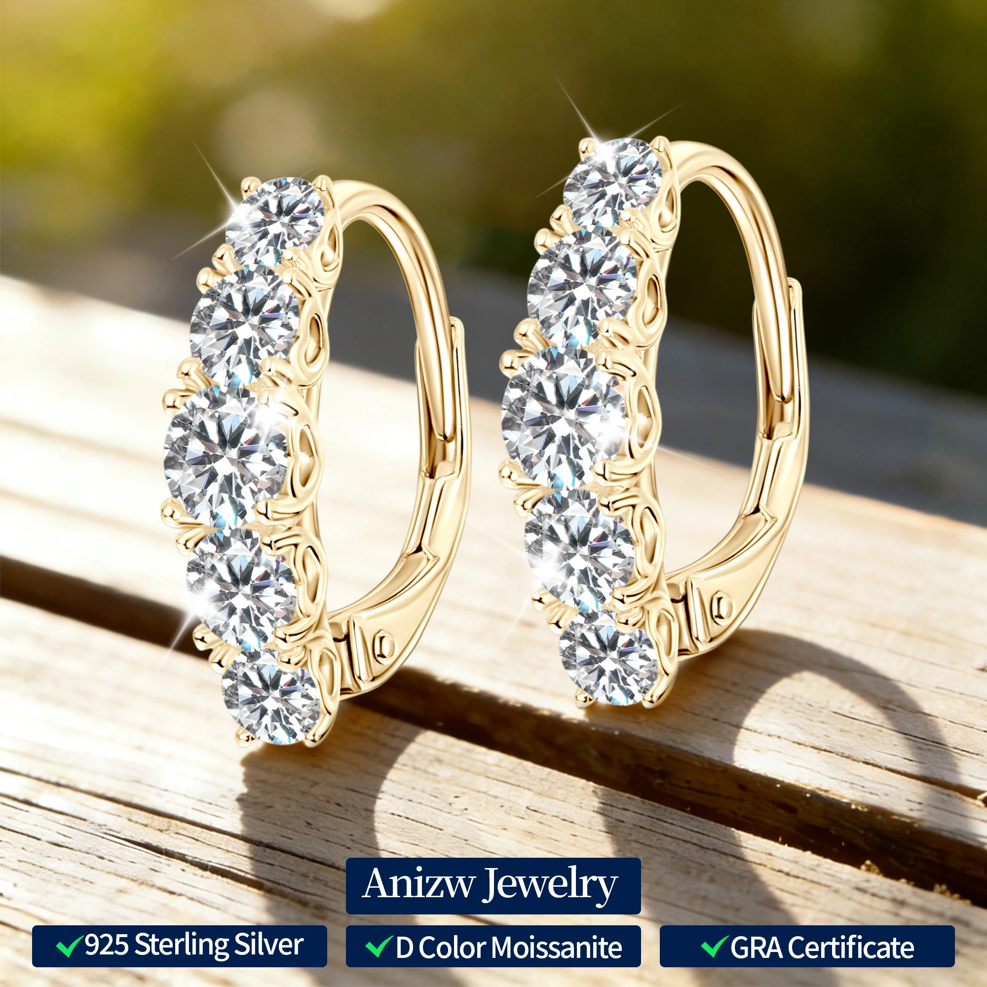 

Новинка 2023 года, серьги-клипсы D VVS1 с муассанитом и 5 камнями для женщин, настоящее серебро 925 пробы, роскошные свадебные украшения, лабораторный бриллиант 4 мм, 3,5 мм и 3 мм