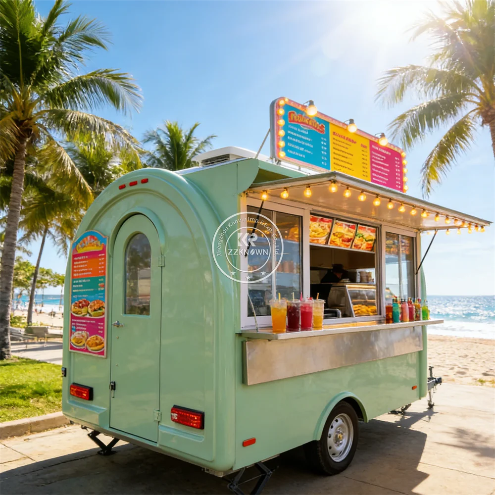 

Мобильный фургон для быстрого питания с профессиональной кухней из нержавеющей стали для уличной торговли