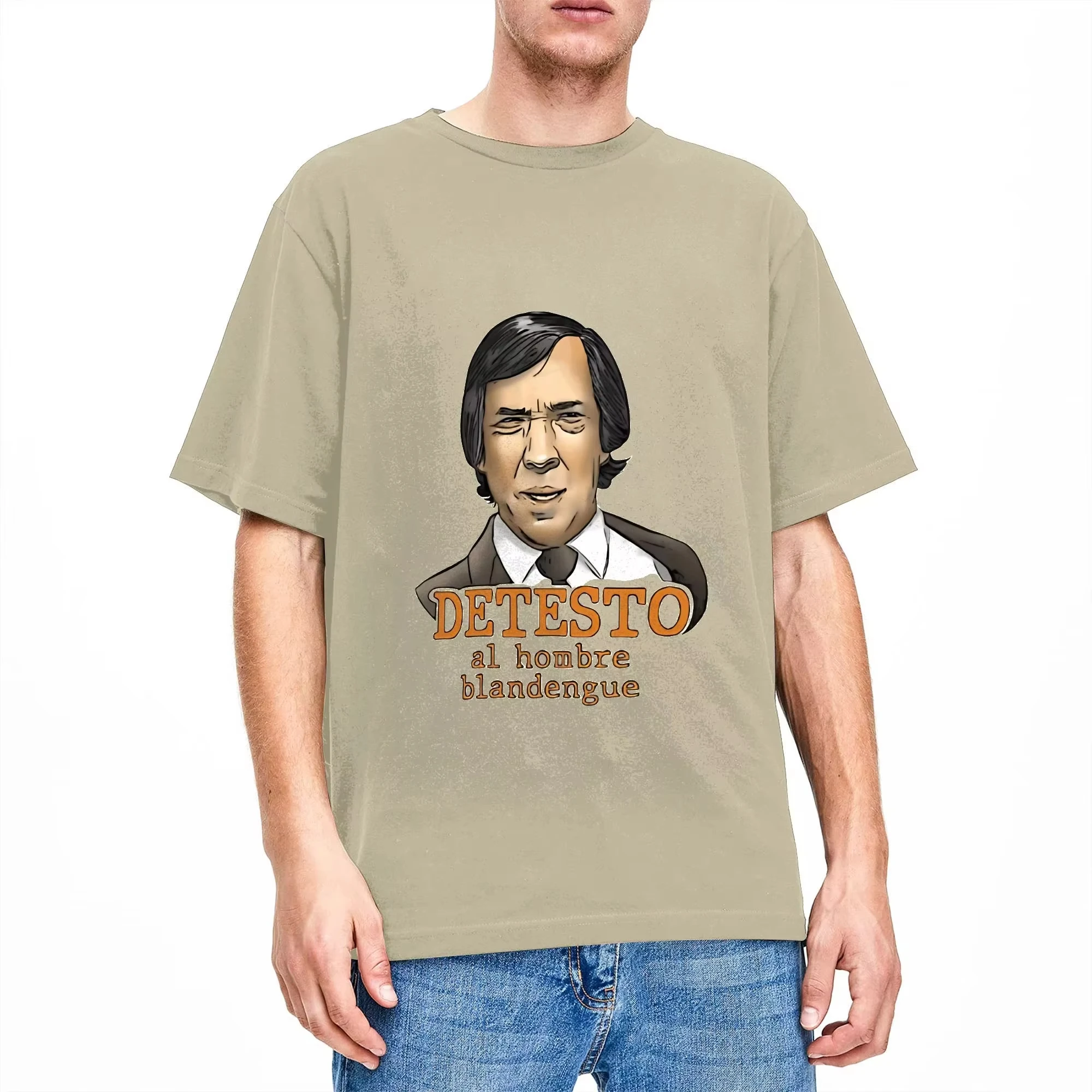 The Fary El Fary Spanish Retro DETESTO Al Hombre Blandengue T Shirt Summer Vintage T-Shirts Cotton Tee Shirt for Mens Print Tees