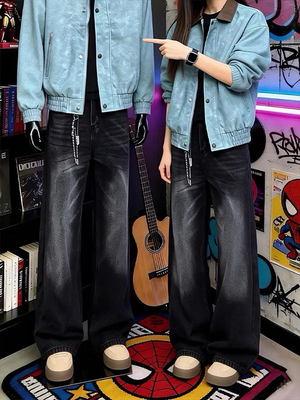 

Waed Bla ey Jeans Men's High Street Spring Cleanfit Micro Flare Pants Knife Casual Comfortable Denim