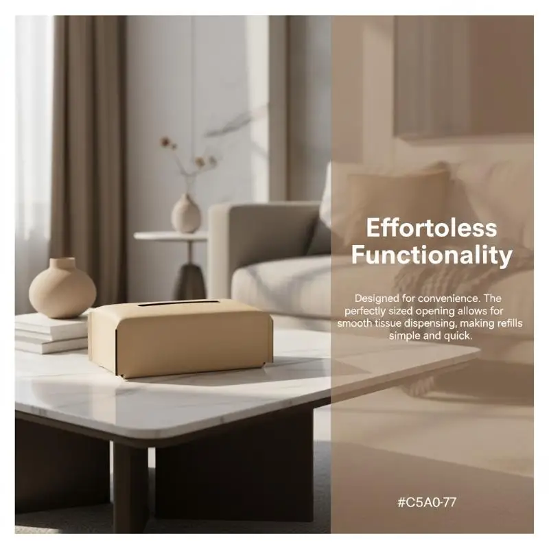 Leather Tissue Paper Box Cover Luxury Napkin Case Multifunctional Desktop Holder Stylish Living Room Tabletop Decoration Supply