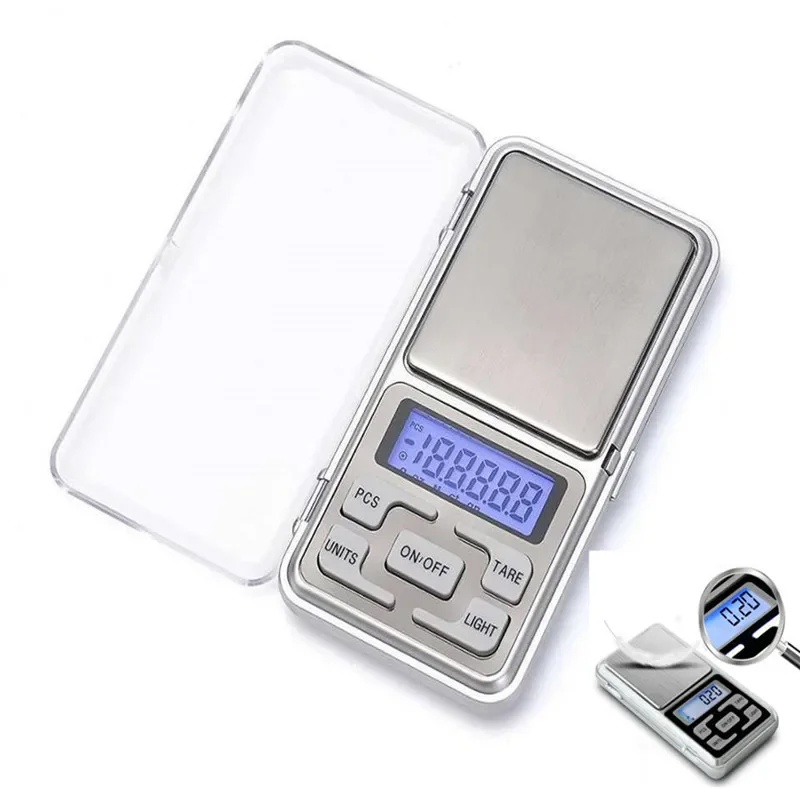 Pocket Scale Digital Gram Food Jewelry Ounces/Grains Scale With Backlit LCD Precision 500g 0.01g 0.1g Mini Scale for Travel