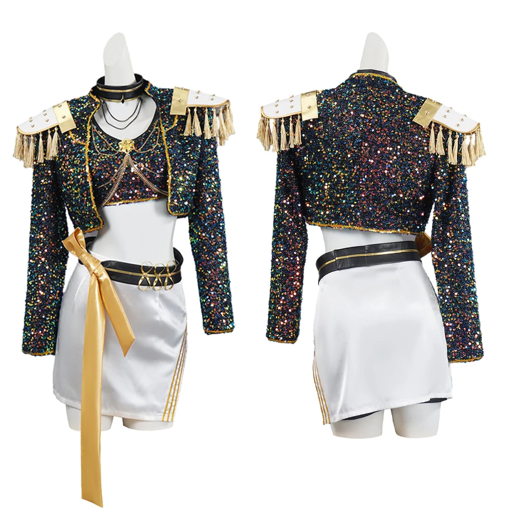 Mono de cazador de demonios Rumi Mira K POP para niños, ropa para niñas, puesta en escena, Cosplay, disfraz de juego de rol de Halloween, traje de carnaval para fiesta