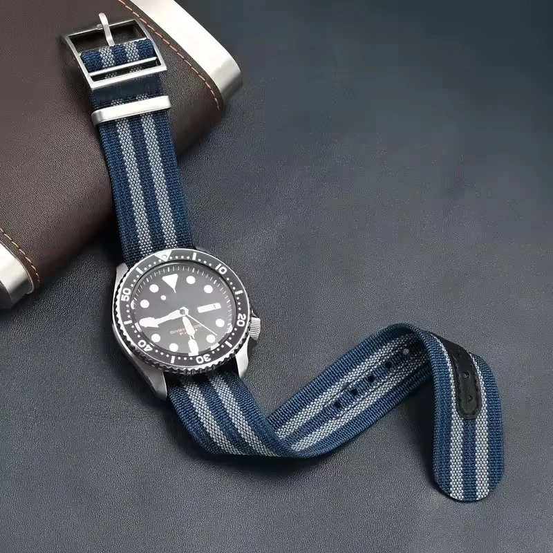 

Nylon Fabric Strap 20mm 22mm Universal Sport Waterproof Military Bracelet for Seiko Omega 300 007 Army Watch Band Accessories