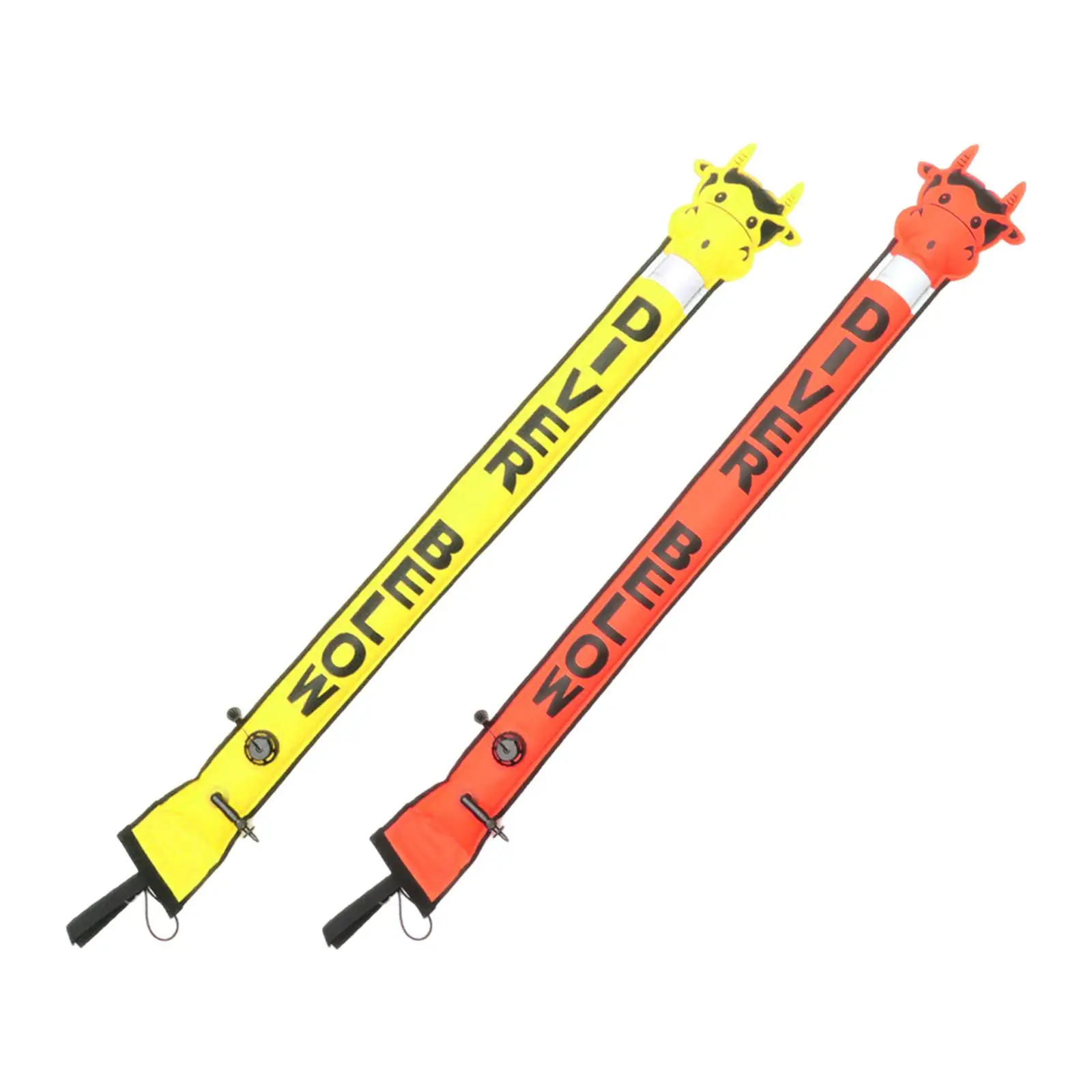 Surface Marker Buoy Closed Bottom Highly Visible Waterproof with Reflective