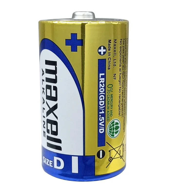 Maxell 1Pcs LR20.D lr20d Water Heater Gas Stove Flashlight D Type 1.5V Alkaline Dry Battery A98L-0031-0005 A06B-6050-K061