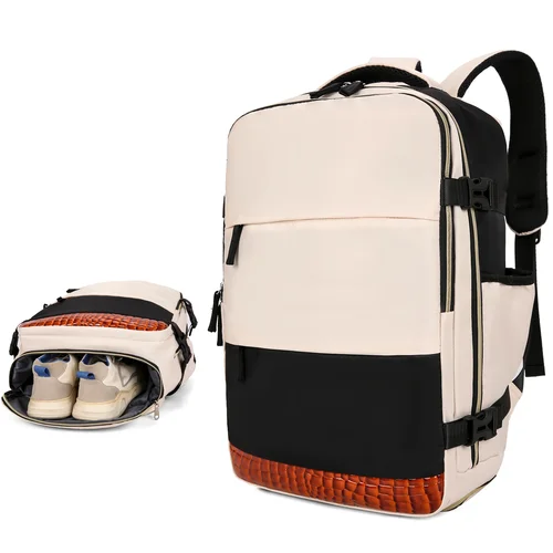 Mochila de viaje de gran capacidad, mochila escolar multifuncional para ordenador portátil, mochila para deportes al aire libre, bolsa de equipaje con compartimento para zapatos