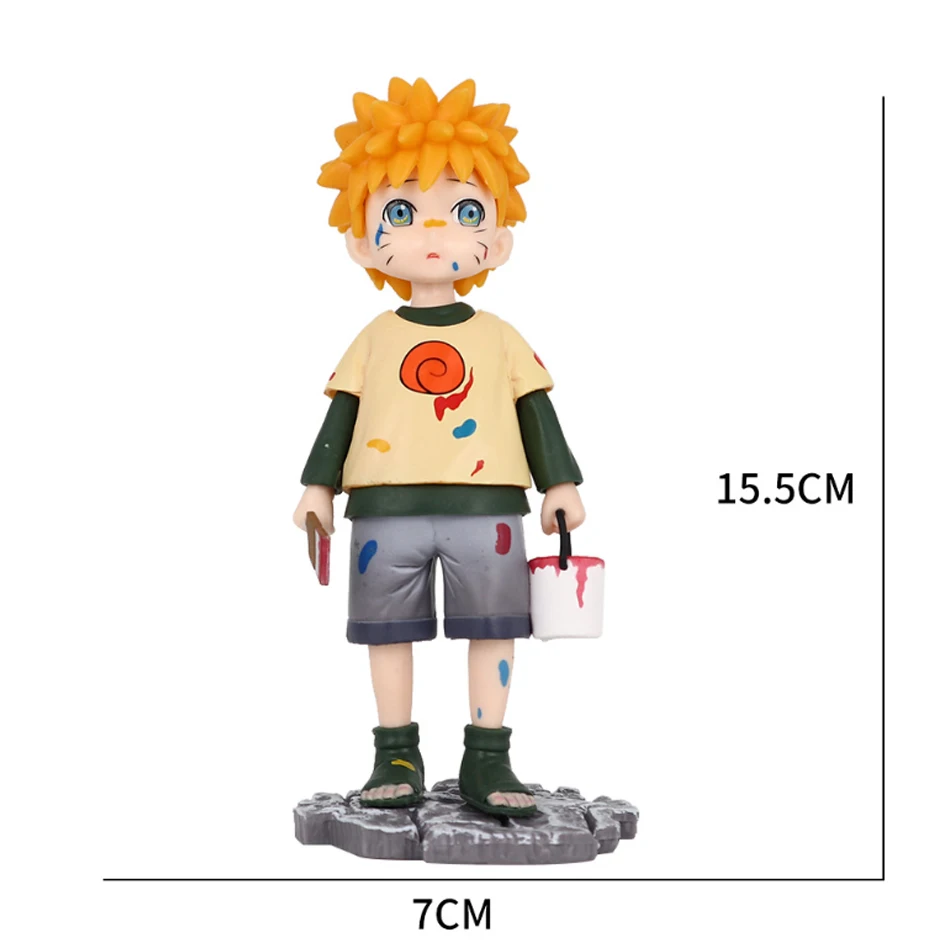 15cm Naruto Uzumaki Naruto Anime Figure Gk Childhood Uzumaki Naruto Action Figures Pvc Statue Model Collection Toys Kids Gifts