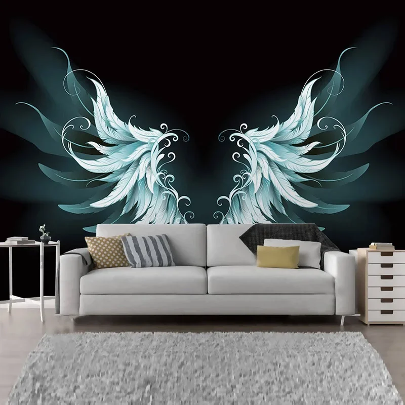 Nordic Custom 3D Photo Wallpaper Mural Abstract Feather Wings Poster Wall Painting Bedroom Living Room TV Background Home Decor