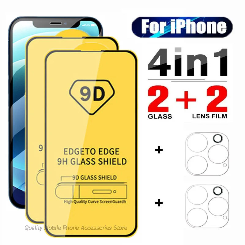 Tempered Glass for iPhone 15 14 Plus 11 12 13 Pro Lens Screen Protectors for IPhone 11 PRO MAX 12 13 Mini 14 15 Plus Camera Film