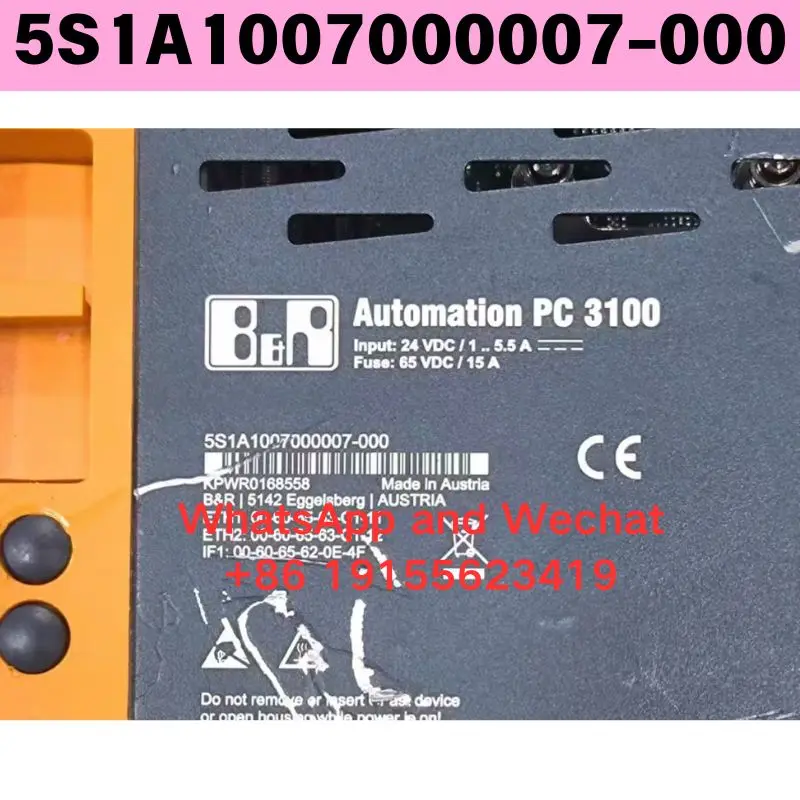 Used 5S1A1007000007-000 Industrial control computer Functional test OK