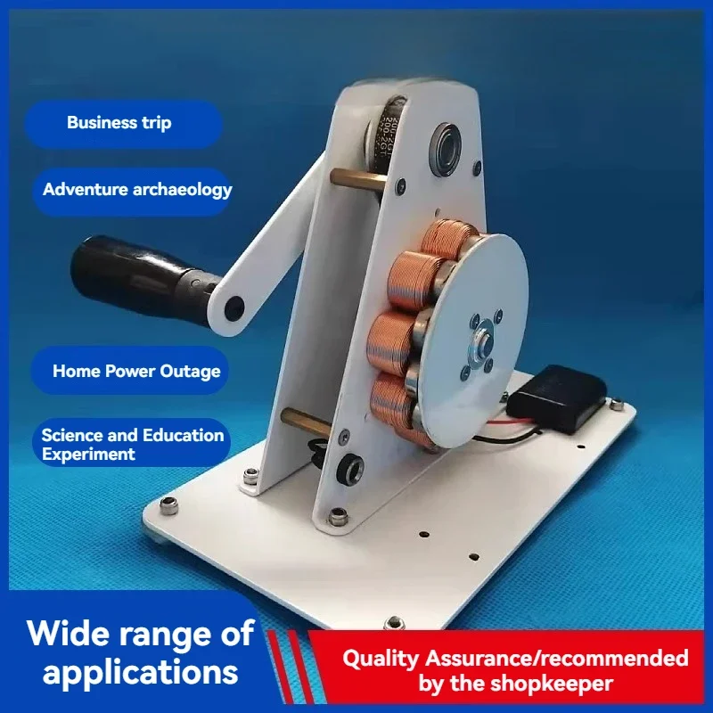새로운 핸드 크랭크 발전기, USB 포트, 비상 충전기, 물리학 교육 도구, 캠핑 전원 공급 장치, 휴대용 에너지 장치