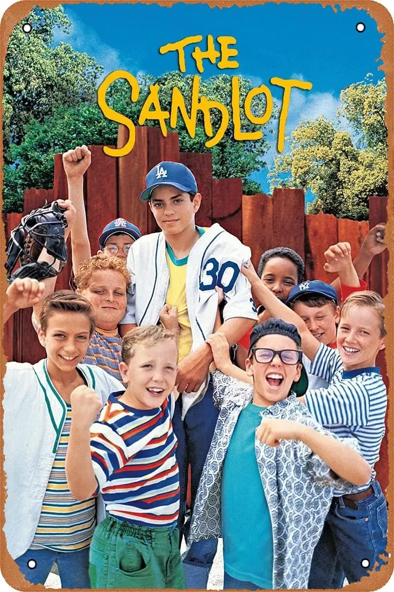 Retro Metal Sign The Sandlot Movie Poster for Cafe Bar Pub Office Garage Home Wall Decor Gift Vintage Tin Sign 12 X 8 inch