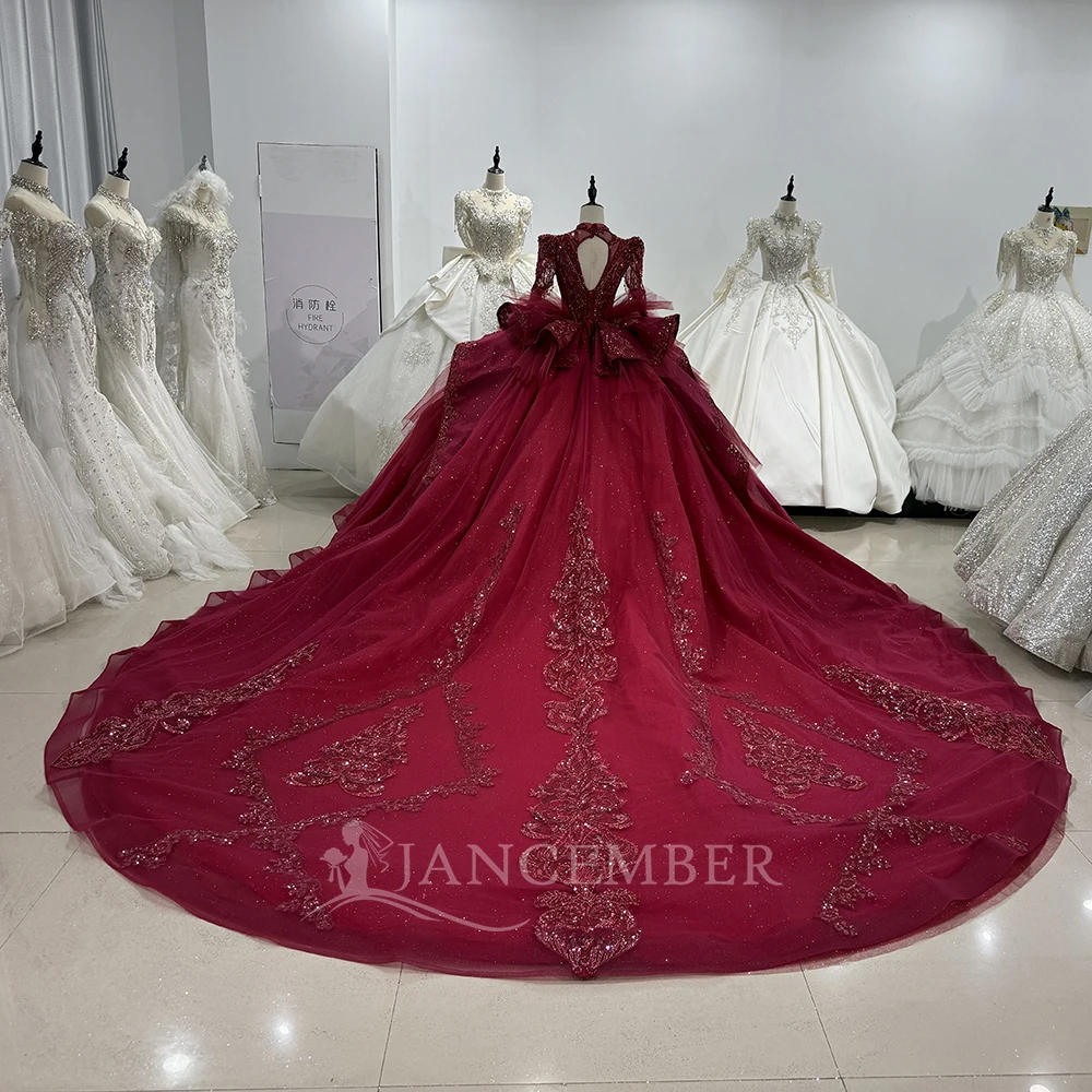 Novelty Wedding Dresses Bridal Gowns Organza Full Sleeves Robes Floor Length Princess Gorgeous Vestidos De Novia Customized 2025