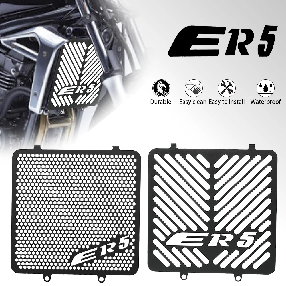 

For Kawasaki ER-5 ER5 1997-2006 2005 2004 2003 2002 2001 2000 Radiator Grille Guard Protector Cover ER 5 Motorcycle Accessories