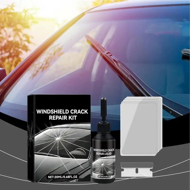 

Nano Glass Repair Fluid Kit Car Glass Repair Fluid Automotive Front Windshield Nano Repair Fluid Kit For Cracks Scratches