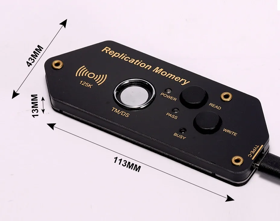 ناسخ قارئ RFID 125 كيلو هرتز - ناسخة RW2000 RW1990 لمفاتيح T5577/EM4305/EM4100 + TM1990 iButton TMC02-Button