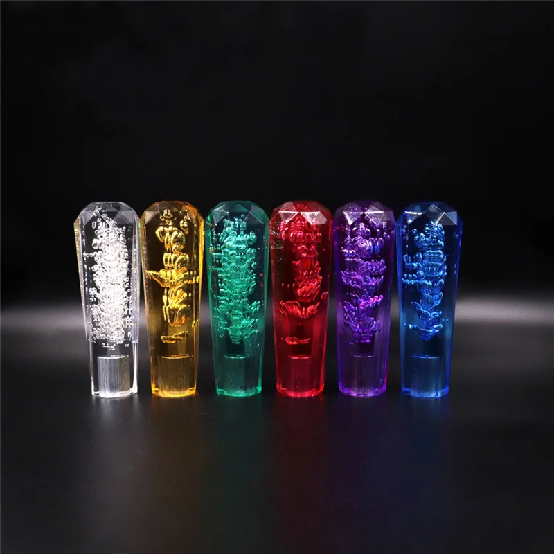 

Universal 15cm Car Resin Led Manual Gear Shift Knob Stick shifter Lever Auto Manual Transmission M8 M10 M11 M12