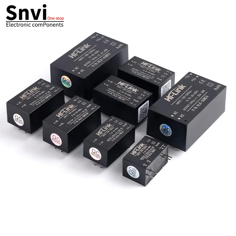 Image of Snvi HLK AC DC Wandler Netzteilmodul 220V zu 5V 12V 24V Isoliert 4-Pin 3W 15W 20W 40W