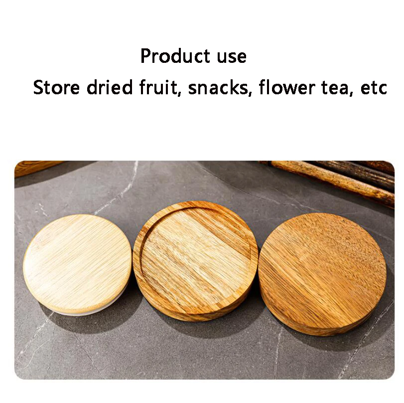 750ml Mason Candy Jar For Spices Glass Bamboo Cover Container Glass Jars With Lids Cookie Jar Kitchen Storage Jars With Lids