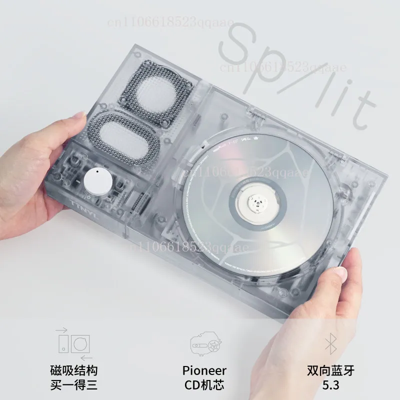 Portable CD player, Bluetooth album player, transparent CD all-in-one machine