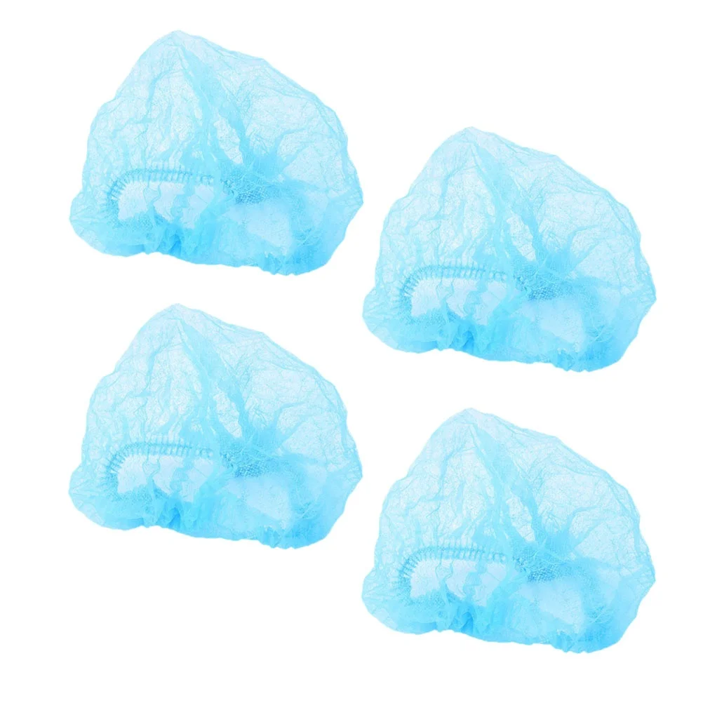 

10 Pcs Woven Makeup Shower Kitchen Bar Disposable Makeup Disposable Shower Caps Non-Woven Caps Service Lab Work