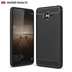 Phone Case for Huawei Mate 10 Carbon Fiber Shockproof Case for mate10 Huawei Silicone Back Cover Coque Fundas