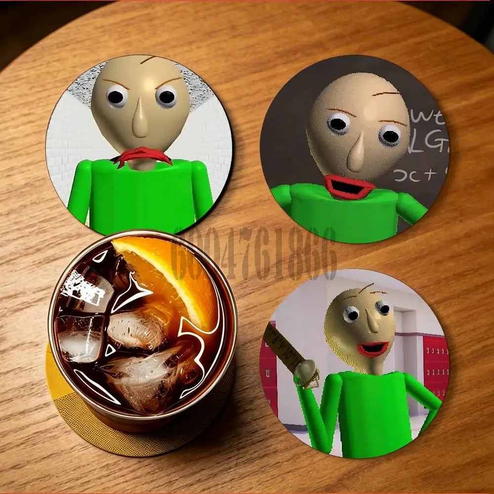 Baldi Wooden Cup Mat Cappuccino Vodka Juice Water Coaster for Flower Shop