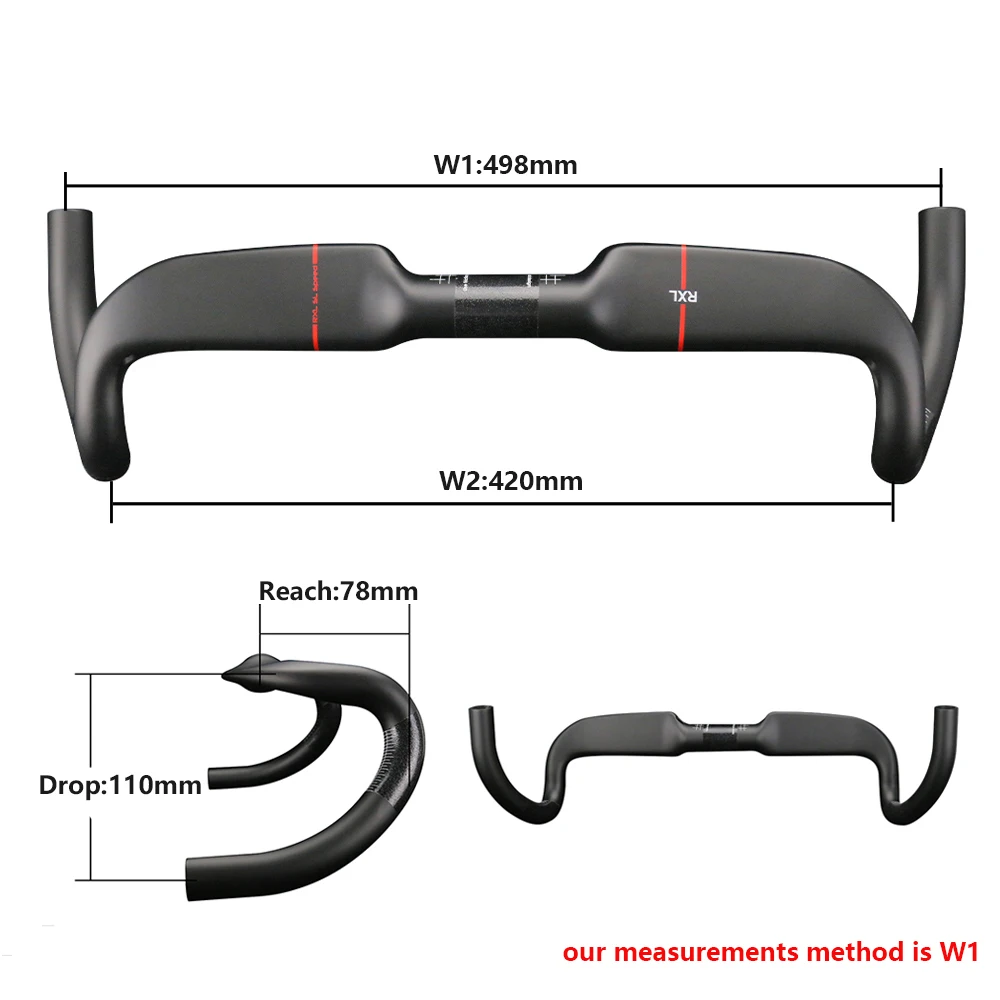 Gravel Bike Handlebar,Speed Carbon Road Handlebars,RXL SL,31.8mm,Inner Routing,Racing Bike Drop Bent Bar,458/478/498mm image 3