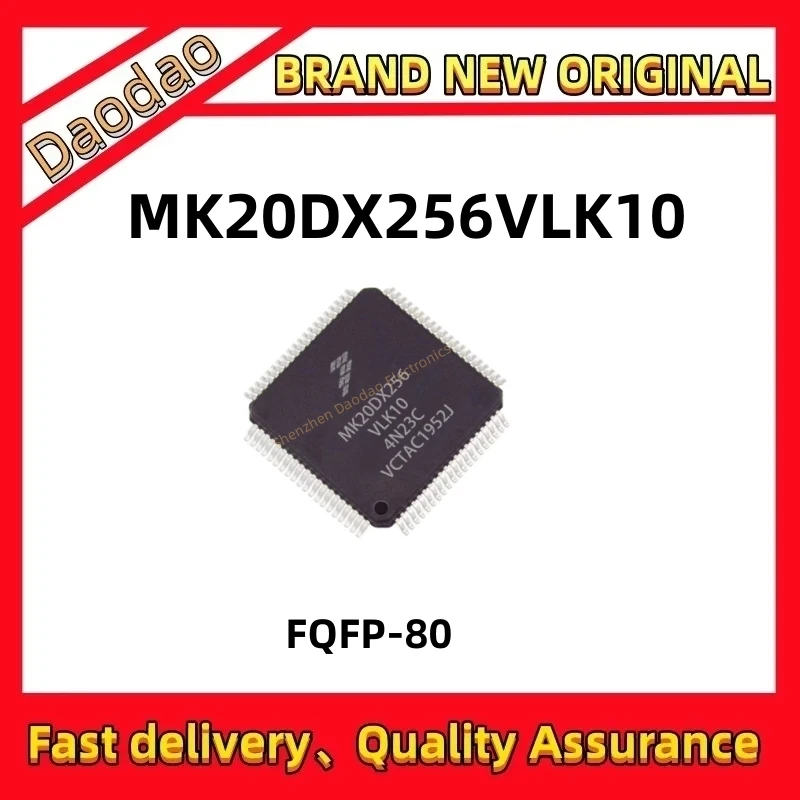 

MK20DX256VLK10 MK20DX256VLK10 MK20DX256VLK MK20DX256 MK20DX MK20 IC chip FQFP-80 quality brand new MCU microprocessor