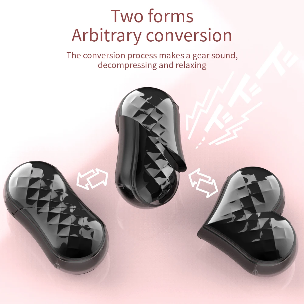 سماعة رأس بلوتوث TWS جديدة قابلة للتدوير على شكل قلب مع سماعة أذن داخل الأذن لإلغاء الضوضاء للمكالمات الصوتية ENC لهواتف iPhone/Samsung/Xiaomi #2