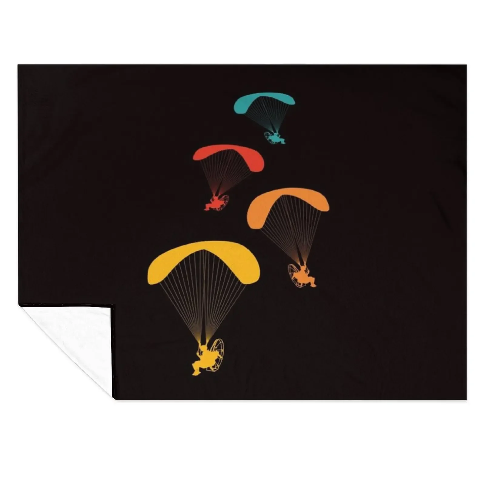 

Vintage Paramotor Pilot Retro Paramotoring PPG Hang Gliding Throw Blanket warm winter decorative Hairys Thins Blankets