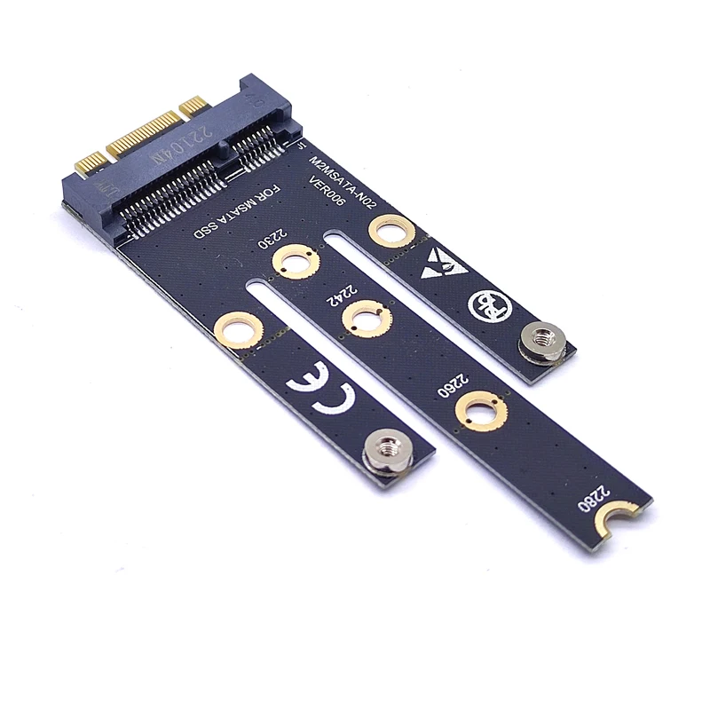 NGFF M.2 B + M Key to mSATA Mini PCI-E PCI-Express SATA 3.0 SSD Male Converter Adapter Riser Card For 2242/2260/2280 M2 NGFF SSD