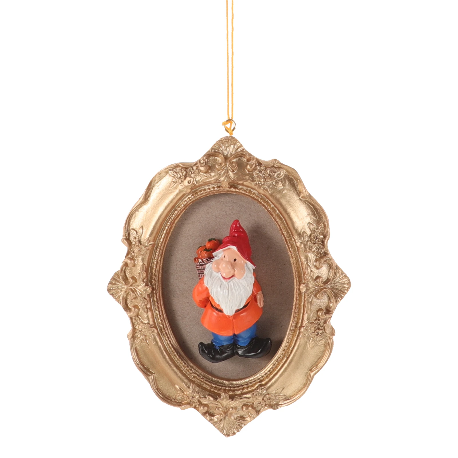 

Christmas Tree Decoration 3D Dwarf Ornament Resin Material Hanging Pendant Vintage Aesthetic Small Size Wall Decor Christmas